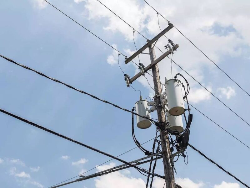 Pole mounted transformer